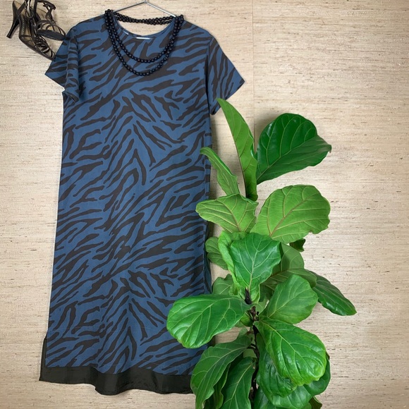 debra deRoo Silk Animal Print Maxi Dress - Picture 1 of 8